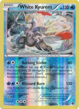Fates Collide White Kyurem #21/124 reverse holo